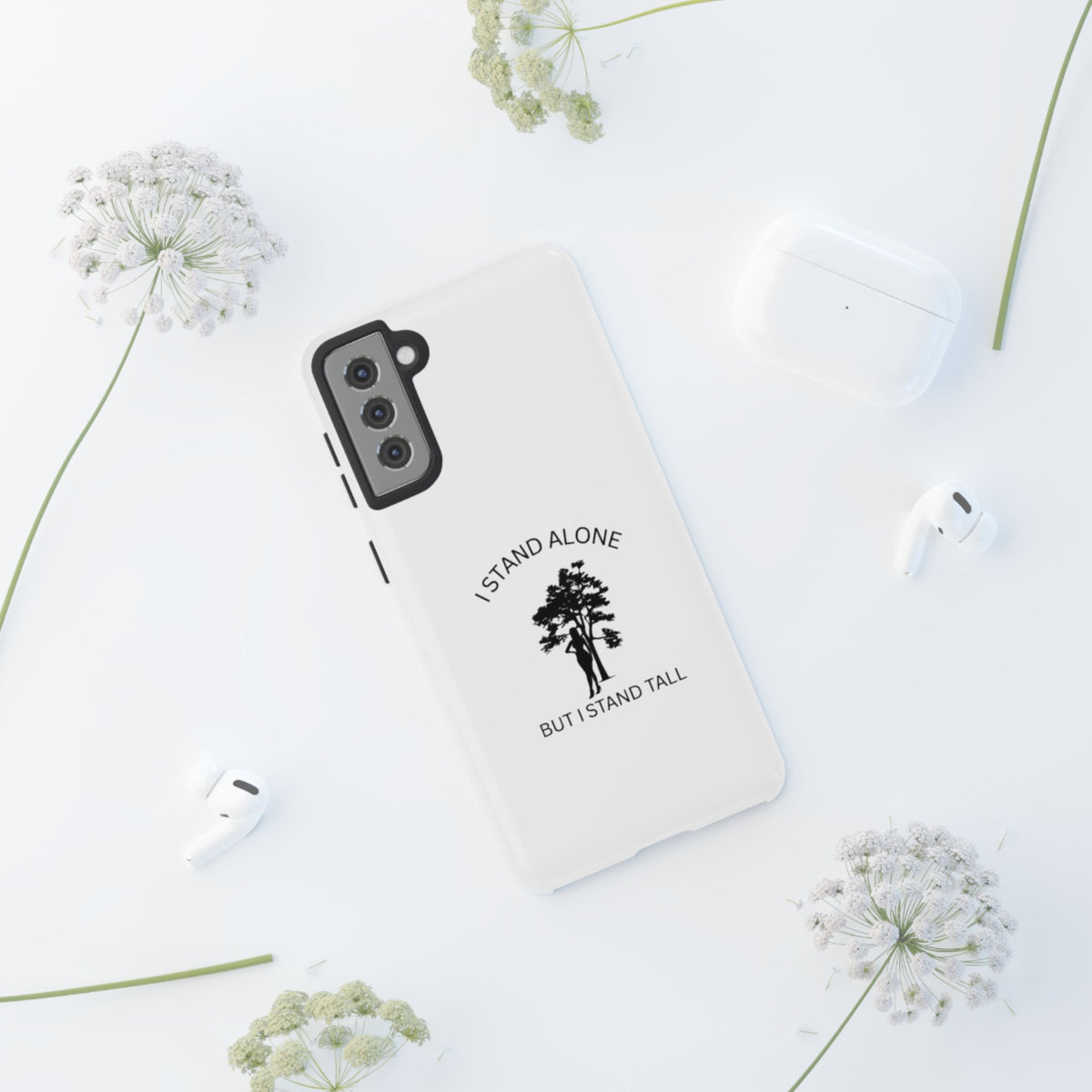 Inspirational Tree Phone Case for iPhone 16 15 14 Samsung S24 - Protective Tough Cover